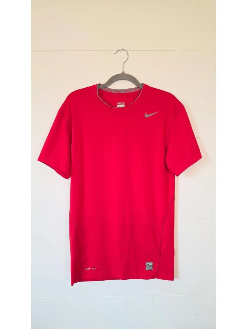 EUC Nike Pro Combat Boys XL Dri-FIT Short Sleeve Training Shirt, #100